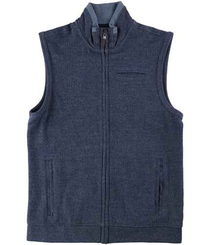 Tasso Elba Mens Full-Zip Pocket Sweater Vest bluecbo2 M