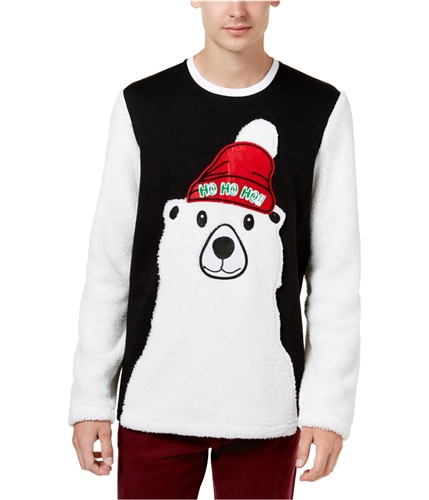 American Rag Mens Polar Bear Pullover Sweater brightwhite S