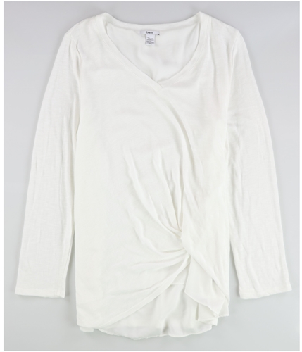 bar III Womens Twist Hem Knit Blouse medhgrey XXS