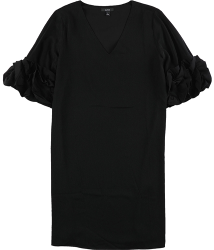 Alfani Womens Ruffle Sleeve A-line Cocktail Dress deepblack 8