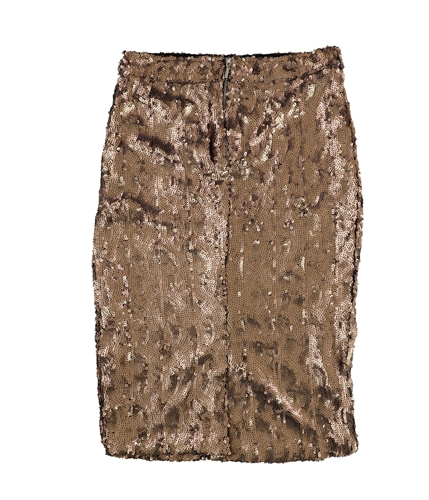 bar III Womens Sequined A-line Skirt copper XXS