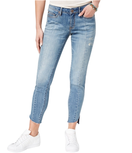 American Rag Womens Pieced Step-Hem Skinny Fit Jeans blue 15x26