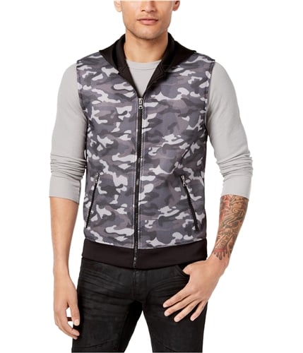 I-N-C Mens Camo Outerwear Vest deepblack S