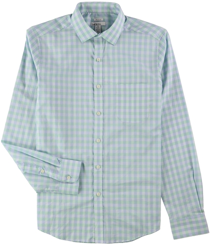 bar III Mens Stretch Easy-Care Button Up Dress Shirt bluegreen 15-15.5