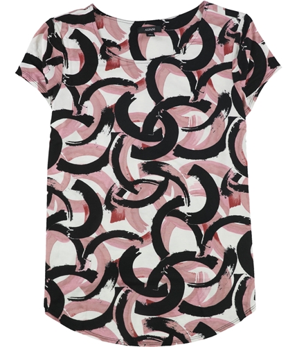 Alfani Womens Swirls Graphic T-Shirt pink M