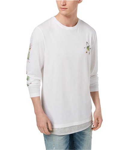 American Rag Mens Hula Graphic T-Shirt brightwhite L