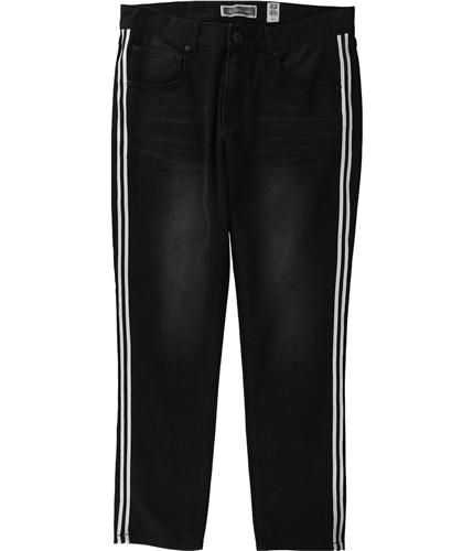 I-N-C Mens Striped Skinny Fit Jeans blackwash 29x30