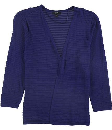 Alfani Womens Textured 3/4 Sleeve Cardigan Sweater ltbeige XL