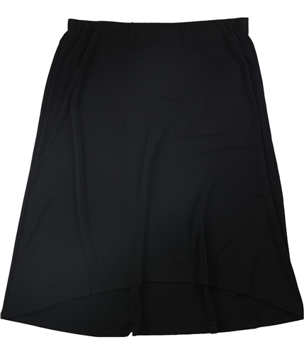 Alfani Womens Solid Pull-On High-Low Skirt black S