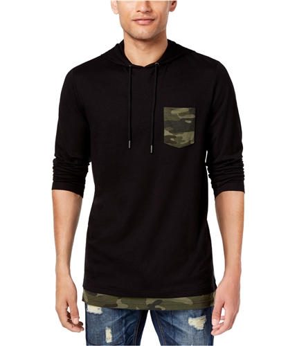 American Rag Mens Camo Hoodie Sweatshirt deepblack XL