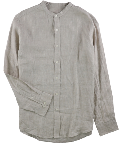 Tasso Elba Mens Linen Button Up Shirt hummuscombo L