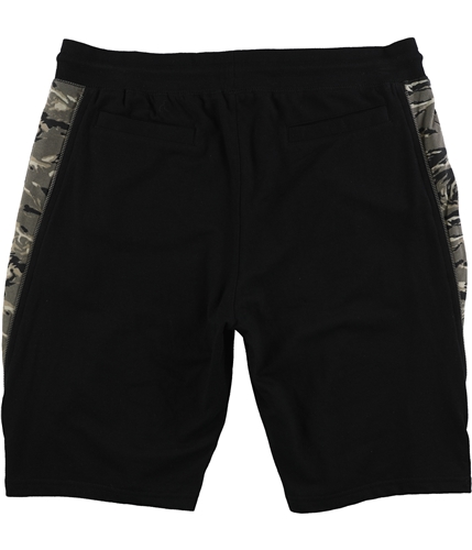 I-N-C Mens Side Zipq Casual Walking Shorts deepblack XL