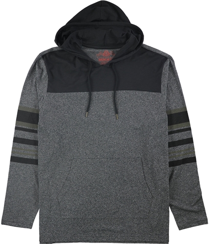 American Rag Mens Striped Sleeve Hoodie Sweatshirt gray XL