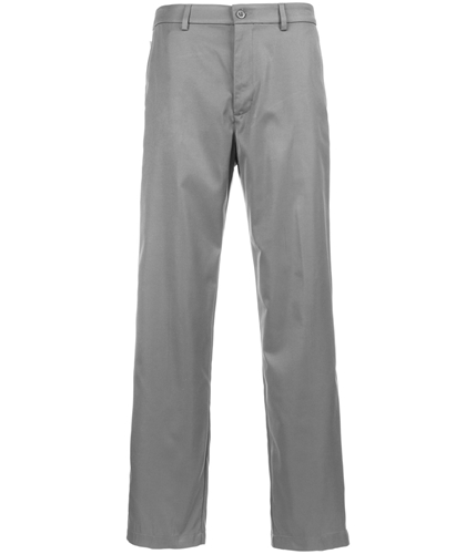 Greg Norman Mens Solid Flat Front Casual Trouser Pants lightbone 36x32