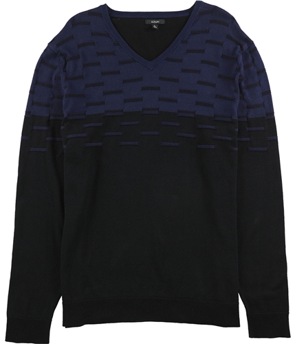 Alfani Mens Colorblocked Dash Pullover Sweater ink S