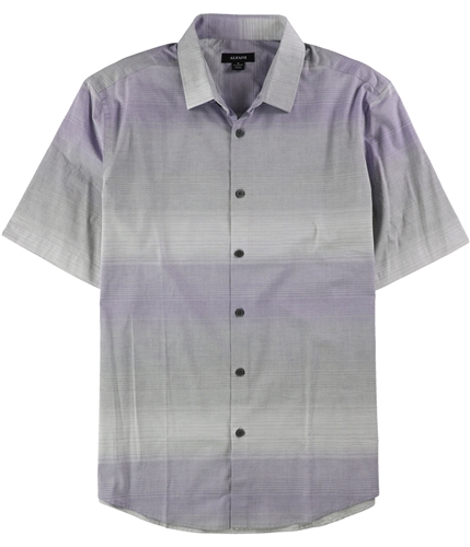 Alfani Mens Nick Ombre Button Up Shirt hyperblue 2XL