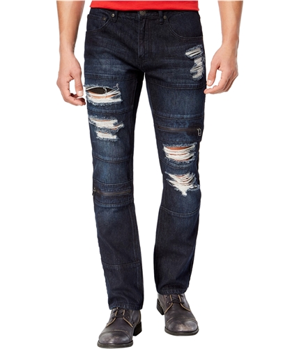 I-N-C Mens Ripped Slim Fit Jeans darkwash 30x30
