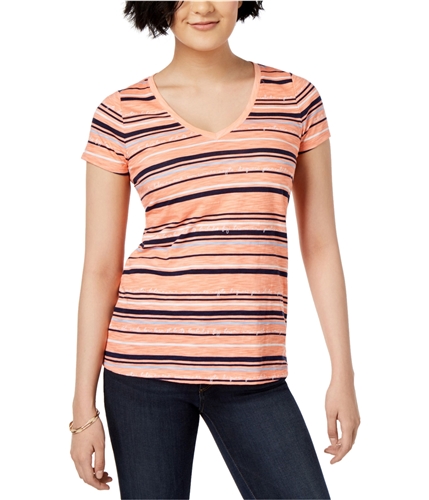 maison Jules Womens Striped Basic T-Shirt gerpetalco XS