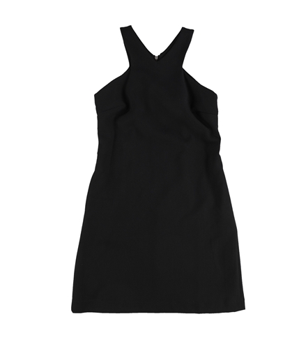 bar III Womens Solid A-line Dress black XXS