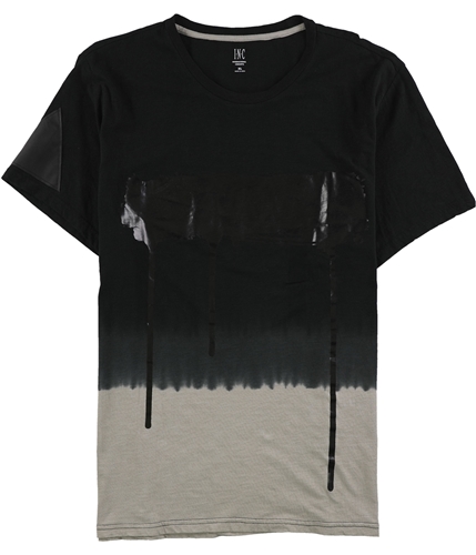 I-N-C Mens Foil Graphic T-Shirt tiramisu S