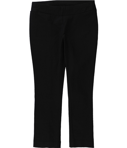 I-N-C Womens Ruffle-Back Casual Trouser Pants deepblack 0P/22
