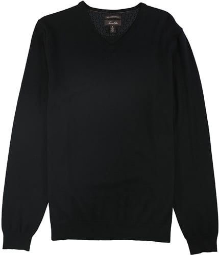 Tasso Elba Mens Merino Pullover Sweater black M