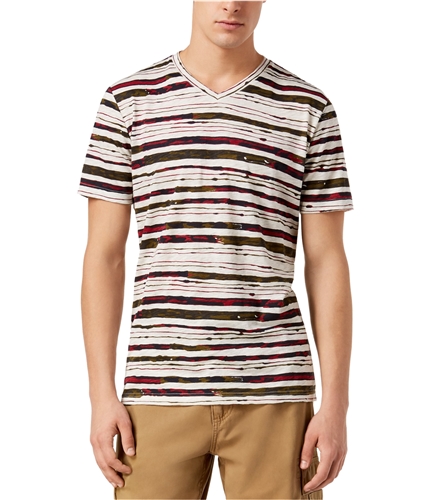 American Rag Mens Marker Stripe Basic T-Shirt oaththr S