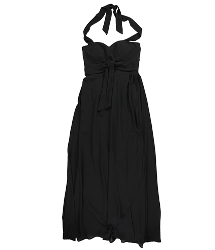 bar III Womens Solid Maxi Dress black 4