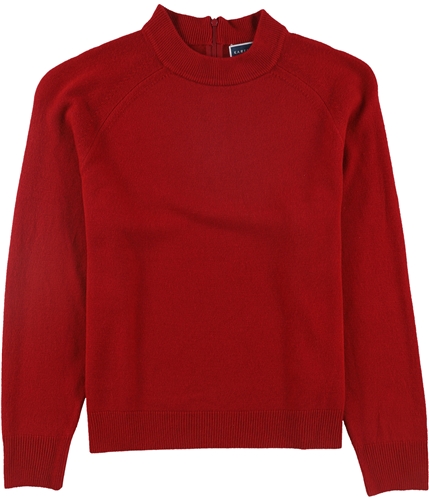 Karen Scott Womens Mock Neck Pullover Sweater redcherry PL