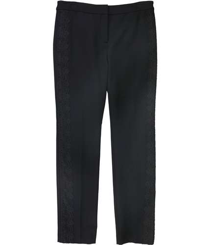 Alfani Womens Lace Trim Casual Trouser Pants black 4x29
