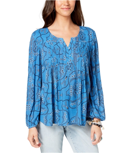 Style & Co. Womens Pintuck Peasant Blouse unwindvines PP