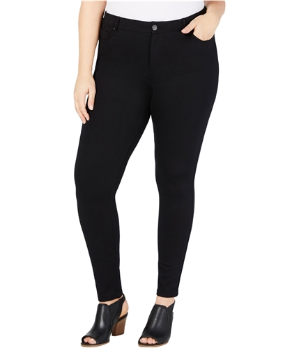 Style & Co. Womens Ultra Skinny Leg Casual Trouser Pants black 16W/28