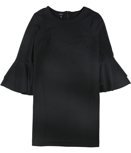 Alfani Womens Lasercut Sheath Dress black 2
