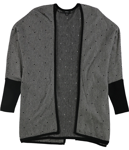 Alfani Womens Diamond Cardigan Sweater black S