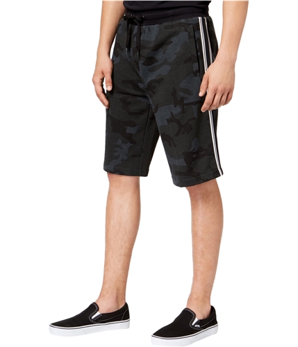 American Rag Mens Varsity Camo Casual Walking Shorts black S
