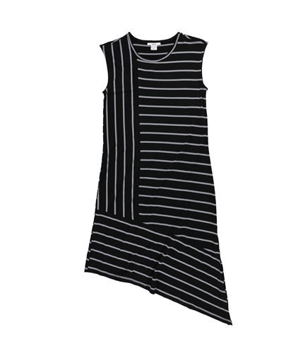 bar III Womens Ruffle Asymmetrical Dress black XXS