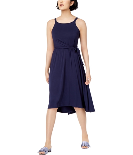 maison Jules Womens High-Low Fit & Flare Dress bluenotte XXS