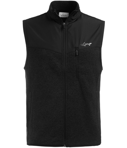 Greg Norman Mens Fleece Outerwear Vest black L