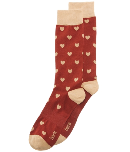 bar III Mens Hearts Dress Socks brickcombo 10-13