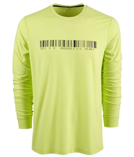 Ideology Mens Barcode Graphic T-Shirt cosmicyellow S
