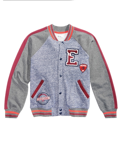 Epic Threads Boys Patches Bomber Jacket charcoalhthr S