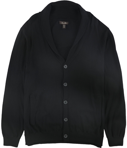 Tasso Elba Mens Shawl-Collar Cardigan Sweater black 2XL