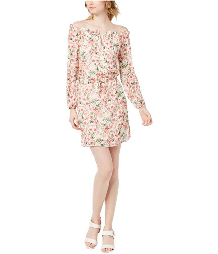 maison Jules Womens Rothschild Off-Shoulder Dress white 0