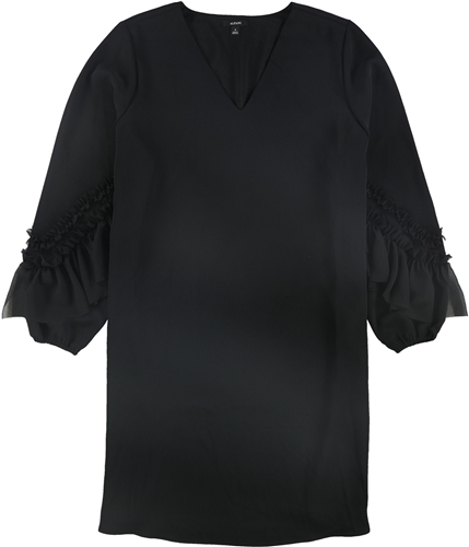 Alfani Womens Statement Sleeve A-line Dress black 2