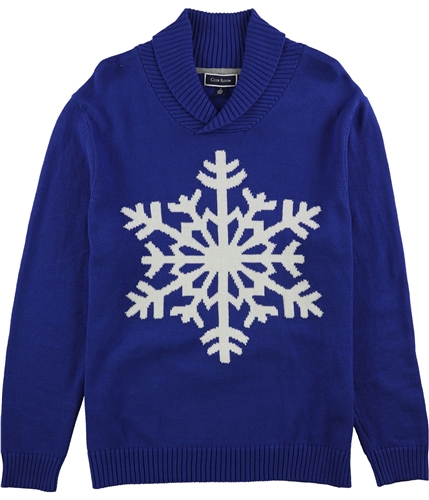 Club Room Mens Snowflake Pullover Sweater lazulite S