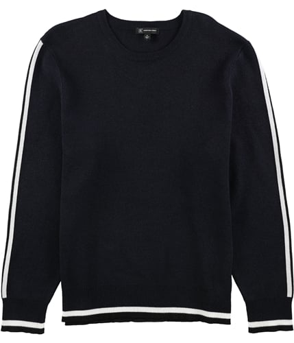 I-N-C Mens Striped Pullover Sweater black M