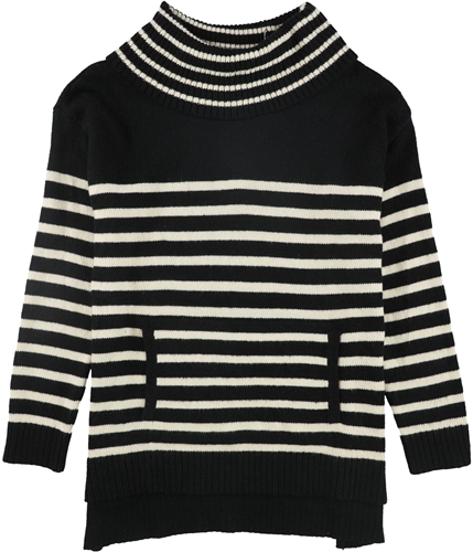 Charter Club Womens Cowl Pullover Sweater deepblackcombo XL