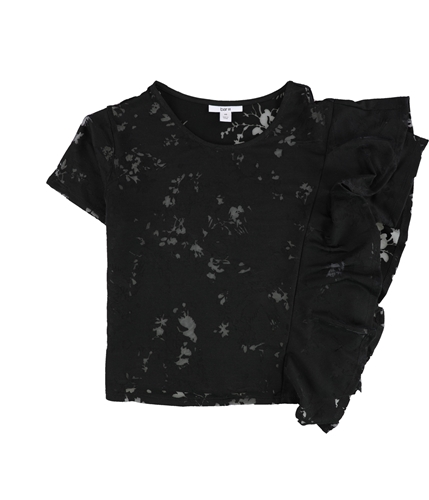 bar III Womens Burnout Basic T-Shirt deepblack XS