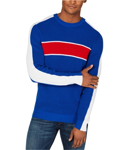 Club Room Mens Colorblocked Pullover Sweater lazulite S