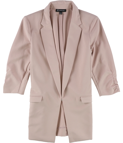 I-N-C Womens Solid One Button Blazer Jacket medgreen XL
